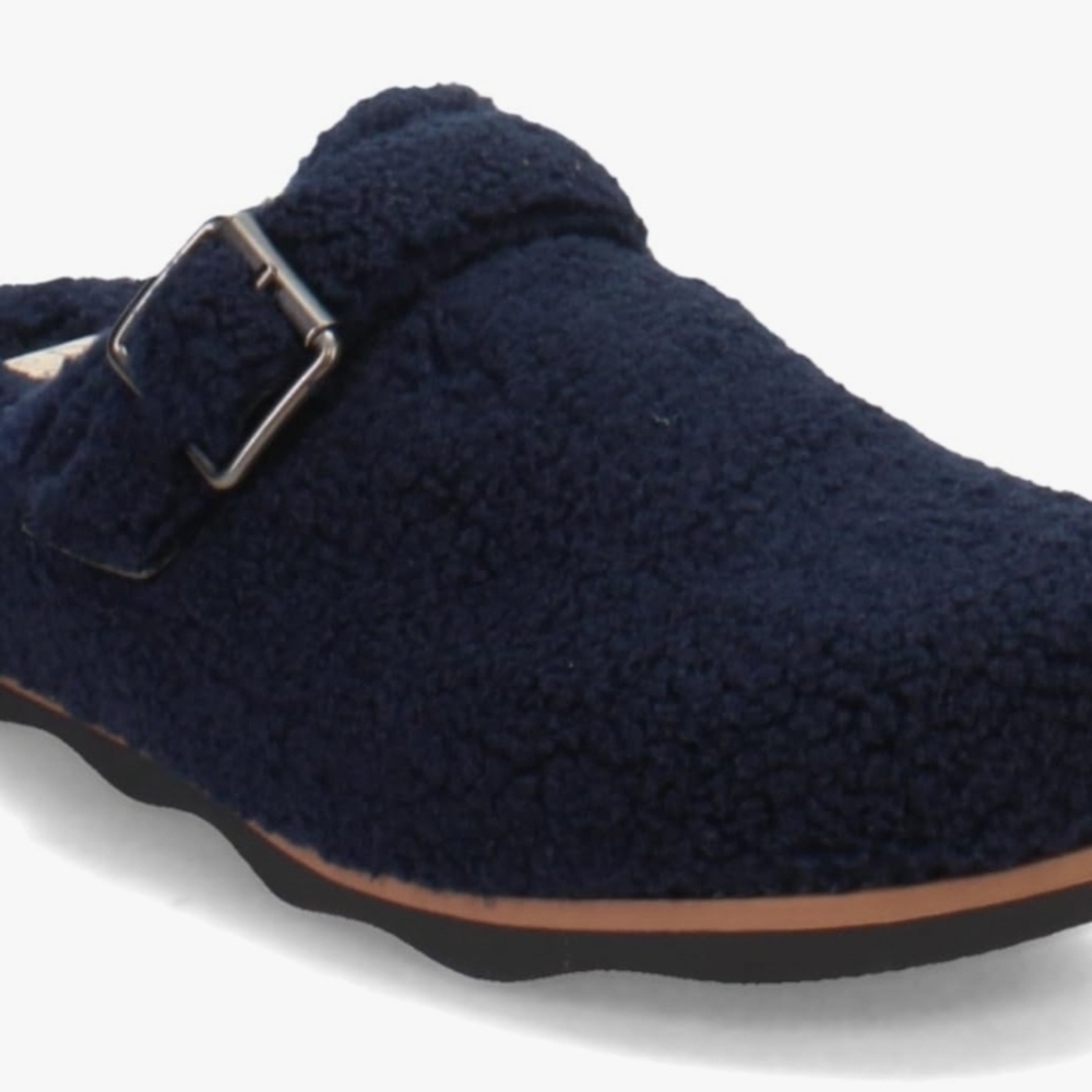 Clarks Navy Blue Mules